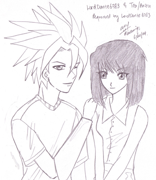 Request for LordDante6783 - "LordDante6783" & Anzu by blackwings
