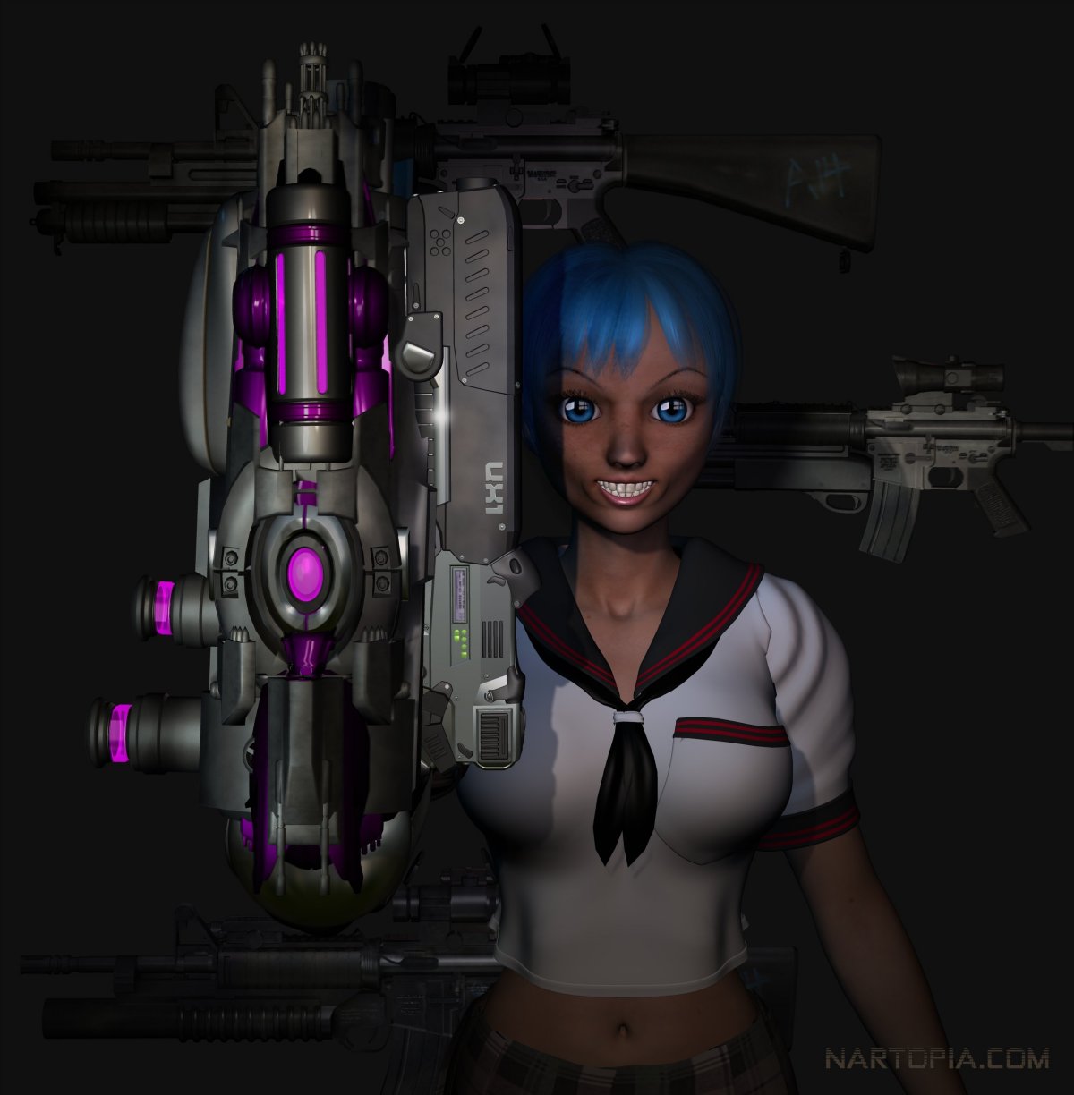 Gun Girl by blackzig