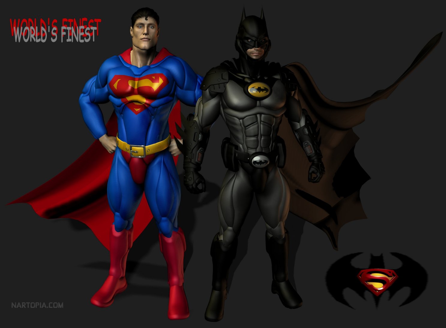 Superman &amp; Batman by blackzig