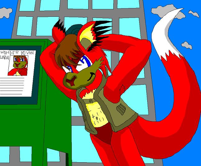 Joey the red kangafox by blade_the_hedgehawk