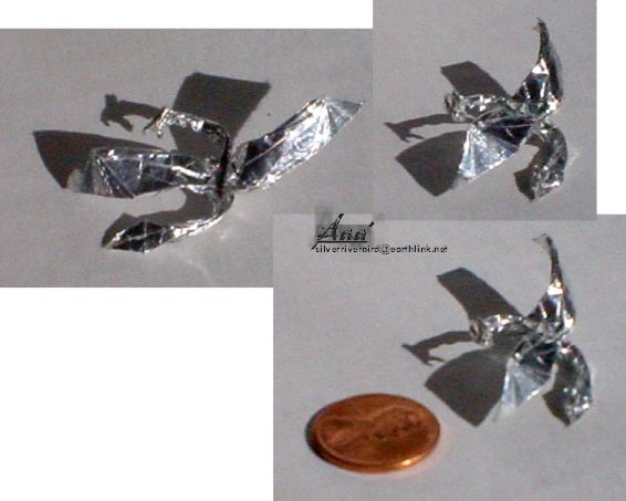 Tiny Silver-Dragon (origami + very cool) by blind_stranger