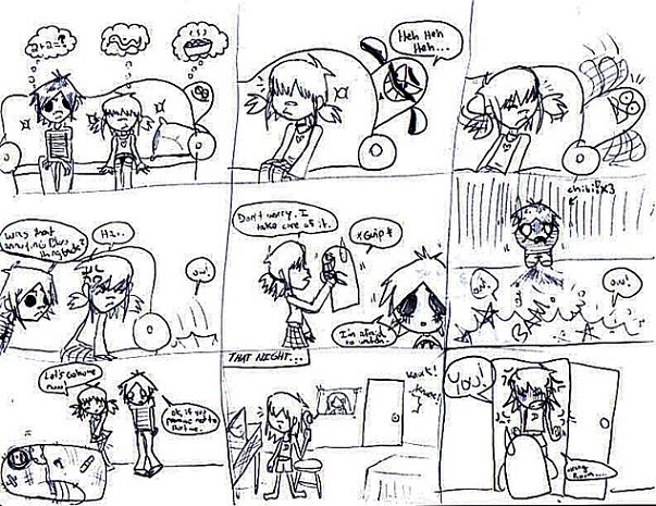 Bloo meets Noodle comic part #2 by bloo180