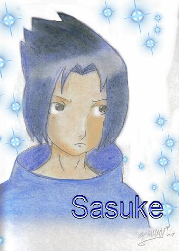 Sasuke (pastels) by bloo180