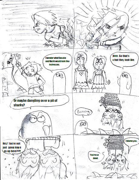 Itachi,Sasuke and Bloo comic by bloo180
