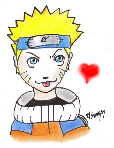 Naruto with pastels by bloo180