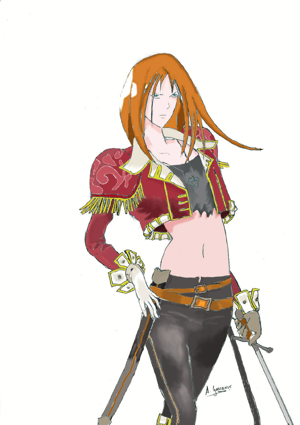 the pirate Kika v2.0 colored by bloodCloud