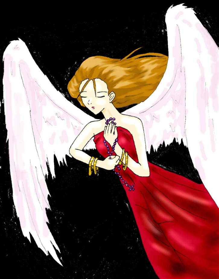 beautiful angel by blood_and_death