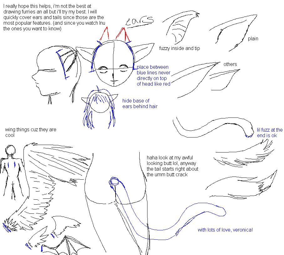 furry ears tails and wings by blood_and_death