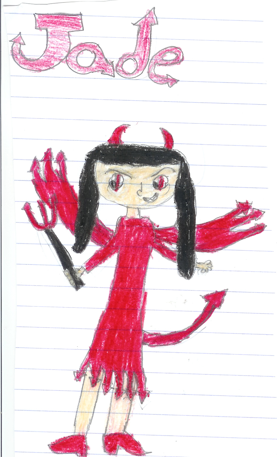 Me as a devil by bloodofashadow