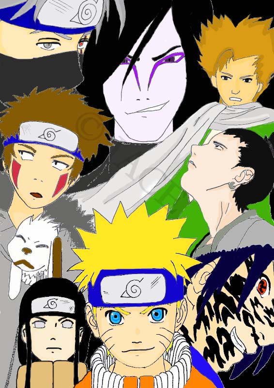 Naruto Poster 2 (Colored) by bloodyangel14