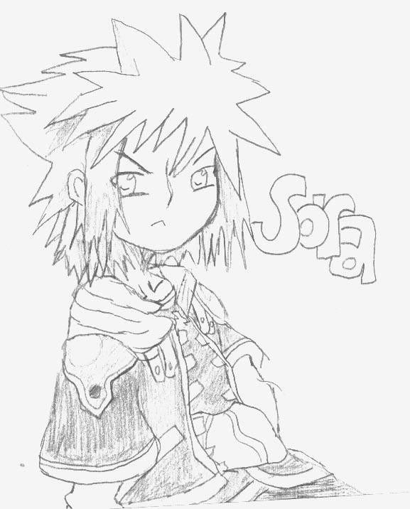 My first try at Sora-kun by bloodyfeetwall