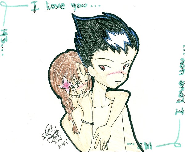 my freind [shyla] and hiei by blue_thunder