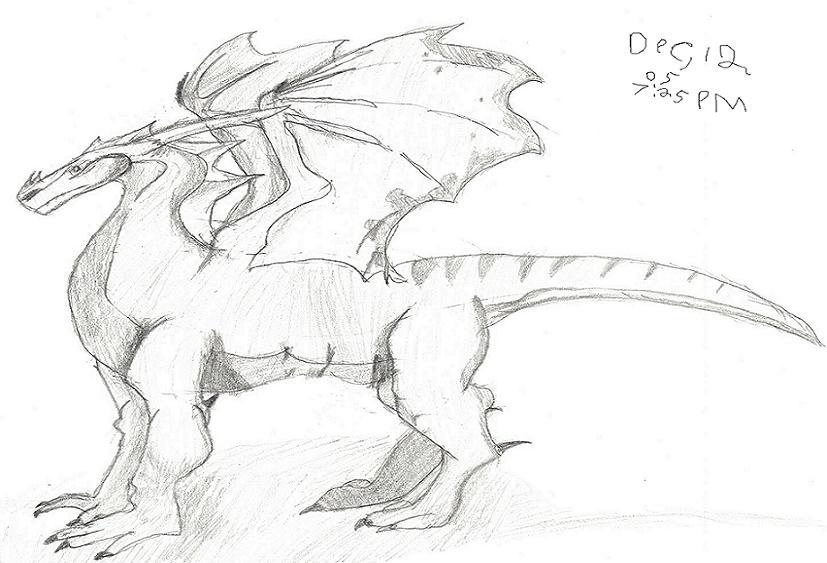 Simple Dragon by bluedragon_012