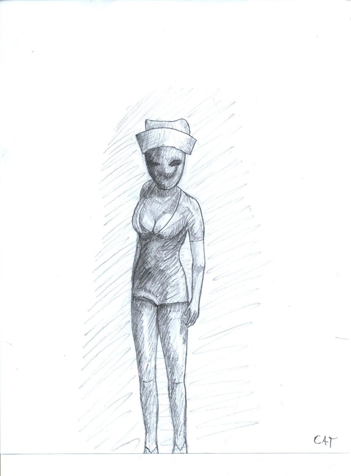 SH nurse sketch by bluefairy421