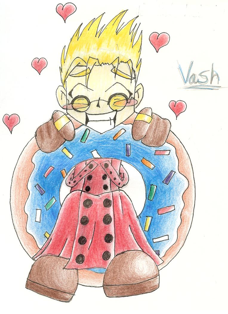 *I think he's in love* (Vash) for tonithehedgehog by blueshark4