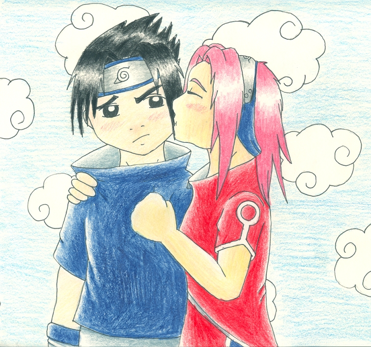 Sakura and Sasuke for winxgirl21 by blueshark4