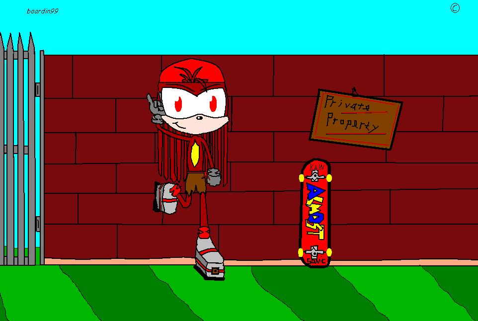 My 1st picture of me as a sonic character by boardin99