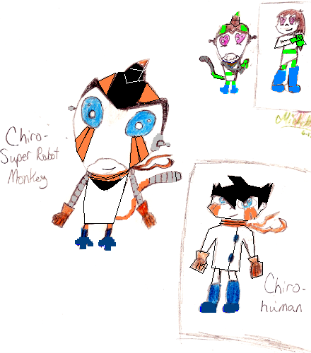 Chiro, robot monkey by bookbugusa