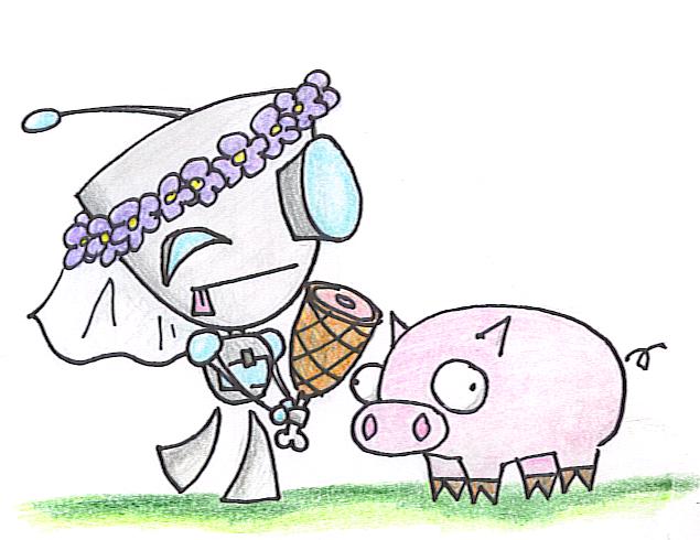 Gir's Marrying A Piggy! by brainfreezy2004