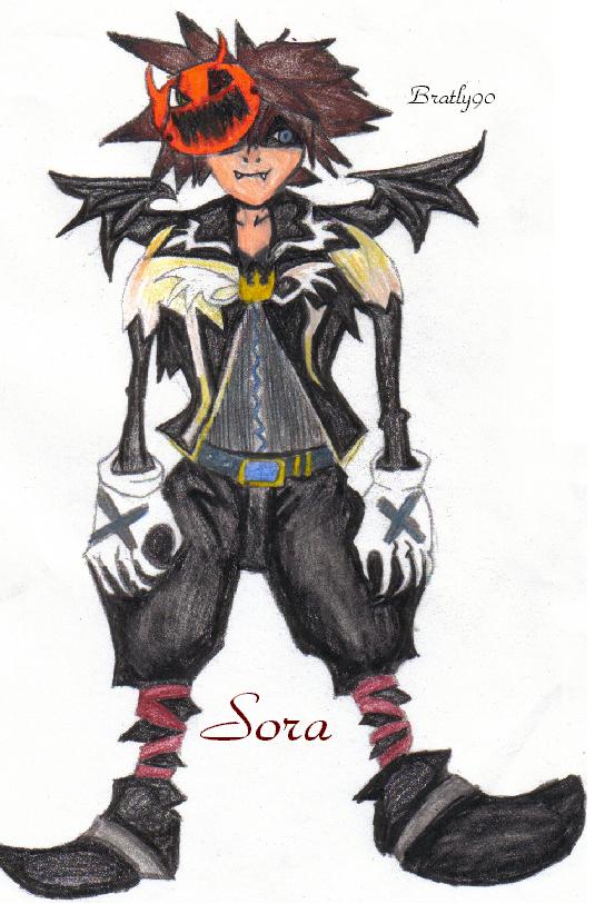 Colored Halloween Town Sora. by bratly90