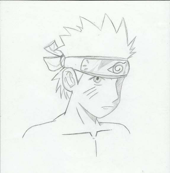 Naruto in pencil by breakdancingsamurai