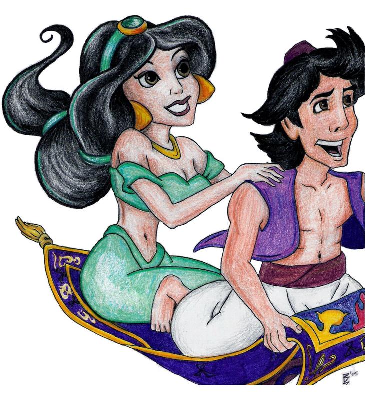 Aladdin &amp; Jasmine by brittanybob