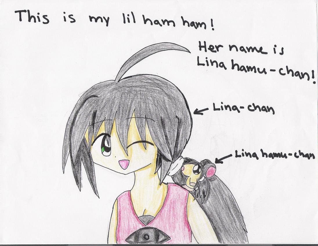 Lina-chan and RinaHamu-chan (Requested by LinaChan by burnfist23