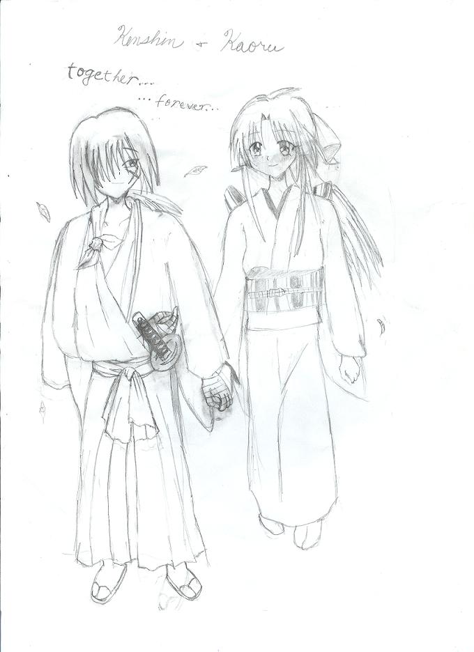 Kenshin and Kaoru: Together Forever by burnfist23