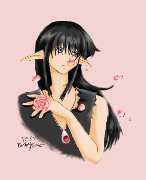 Kuronue with rose petals by butterfly111585