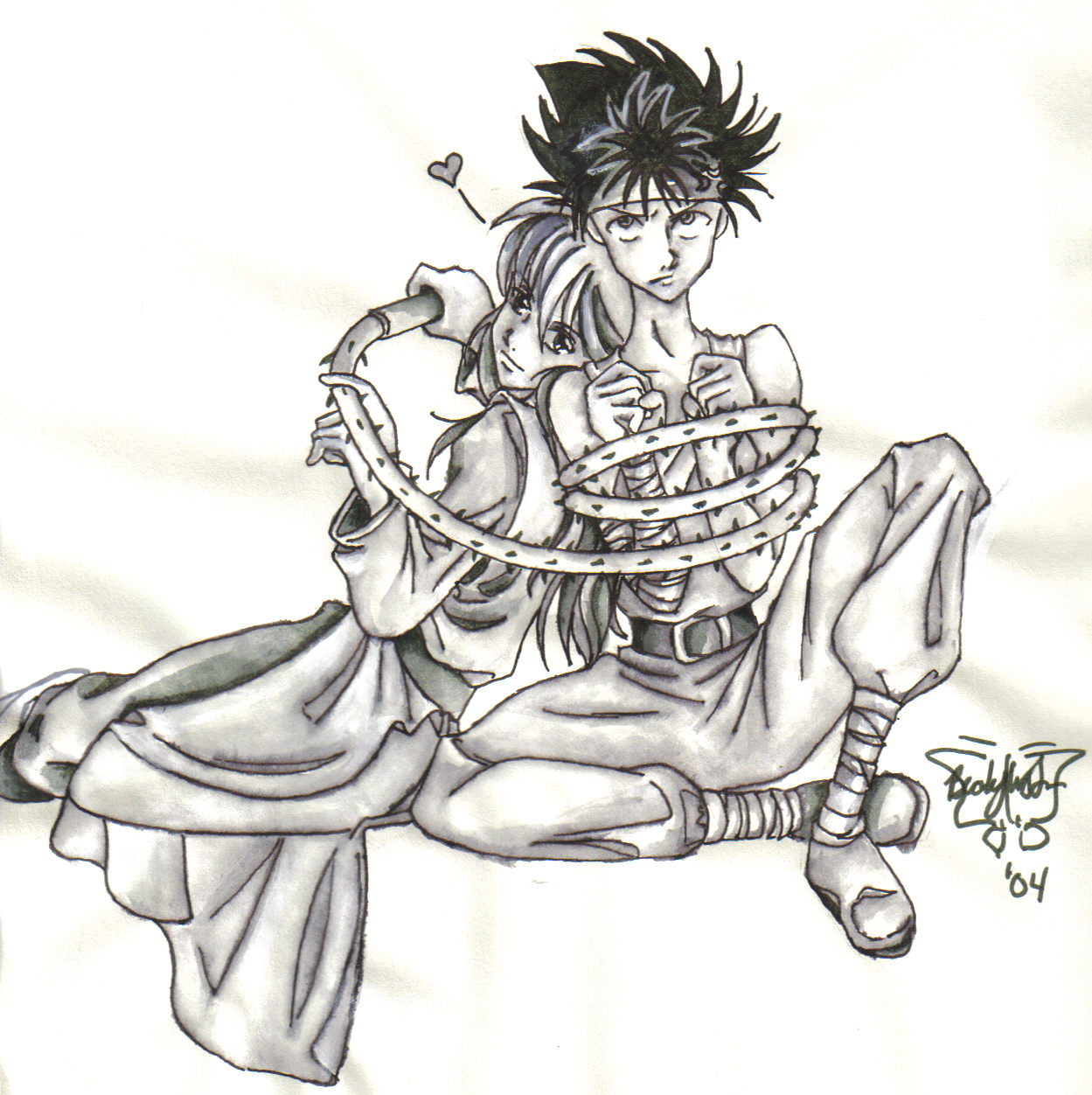 Kurama and Hiei for cdvp2000  *request* by butterfly111585