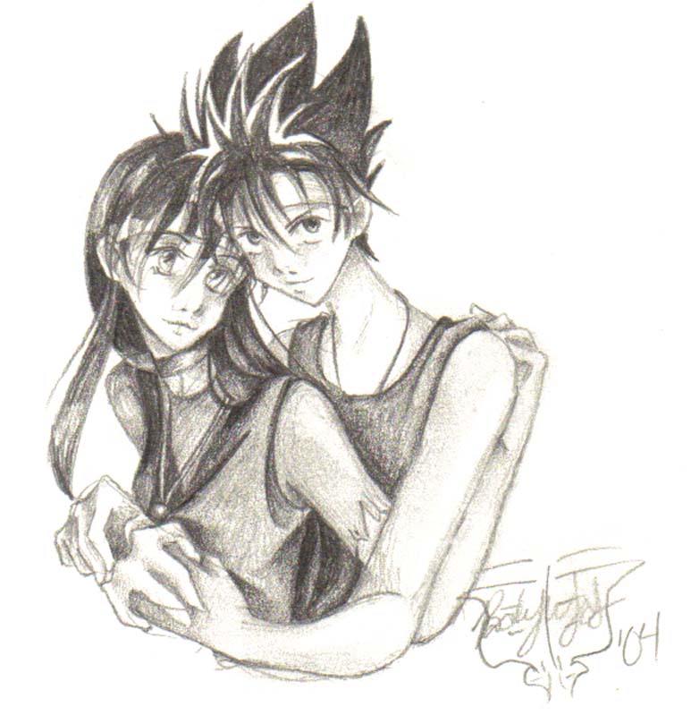 Hiei and Makaiei for Makaiei *request* by butterfly111585