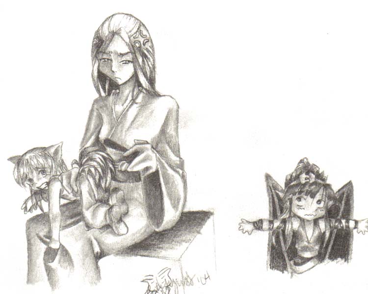 Child Kurama and Kuronue for Black Wolf *request* by butterfly111585