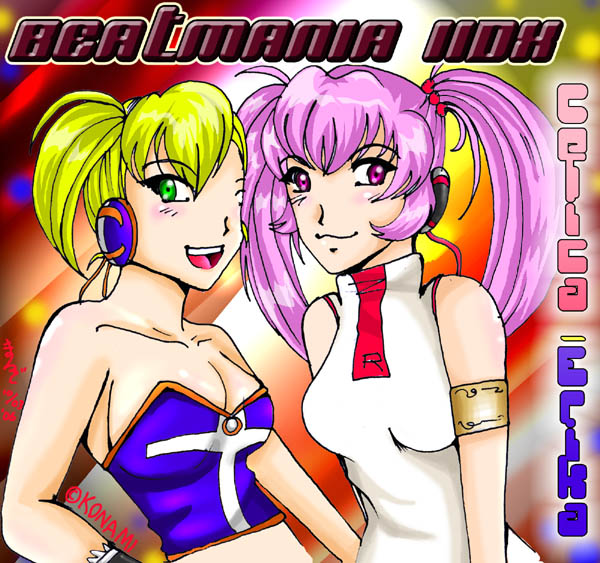 Celica and Erika from Beatmania IIDX by CELICA--ishikawa