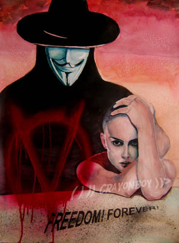 V For Vendetta by CRaYoNBoY