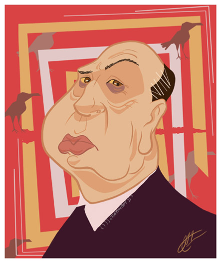 Alfred Hitchcock by CRaYoNBoY