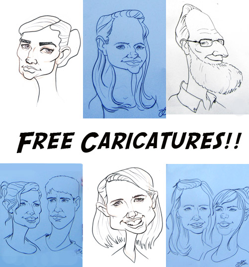 Free Caricatures by CRaYoNBoY