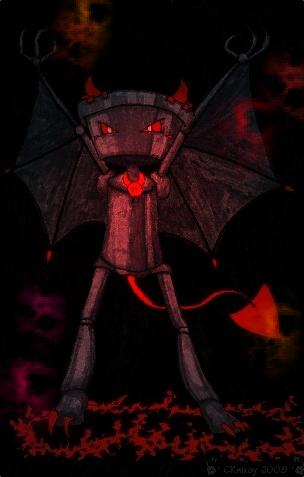 Demonic Chibi-Robo by CRwixey