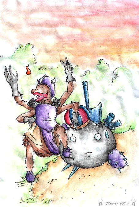 Dragon Quest: Defeat of the Metal King Slime by CRwixey