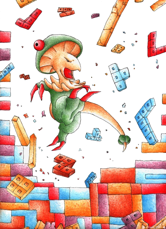 Breloom Hates Tetris by CRwixey