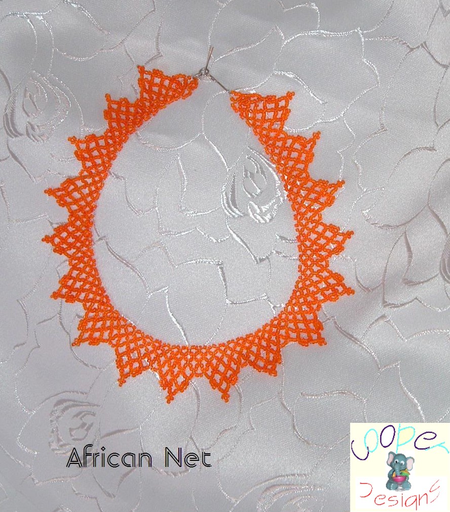 African Net Necklace by C_M_Designs