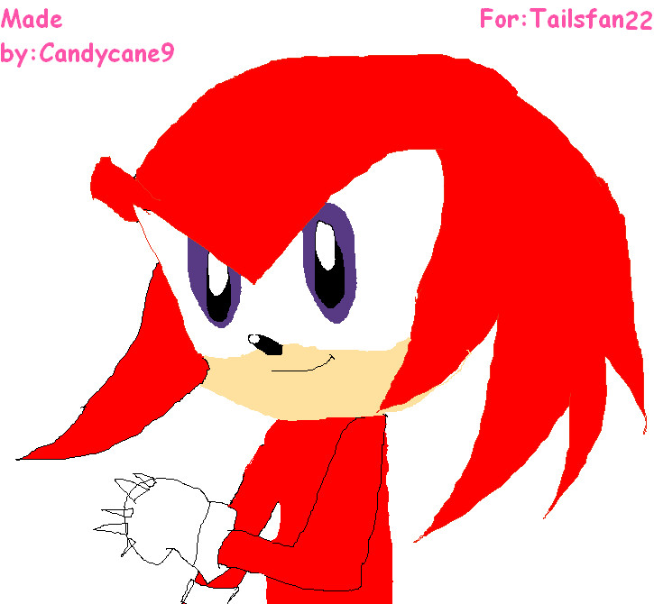 Knuckles The Echidna-Request From Tailsfan22 by Candycane9