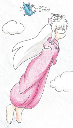 It's a bird! It's a plane! It's...Inuyasha? by CatWhoHas14Tails