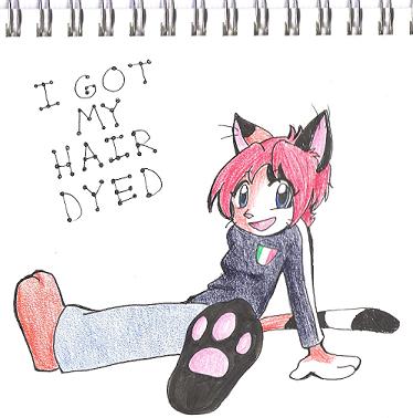 I Got My Hair Dyed! by CatWhoHas14Tails