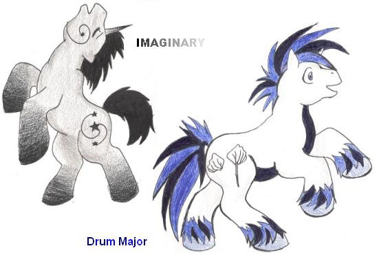 MLP - Drum Major & Imaginary by CatWhoHas14Tails