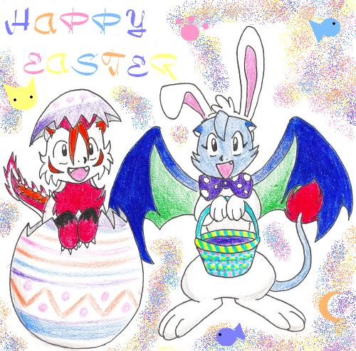 Happy Easter!! -^_^- by CatWhoHas14Tails