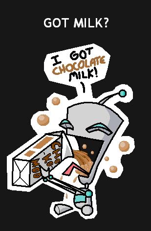 Gir's Got Milk by CatWhoHas14Tails