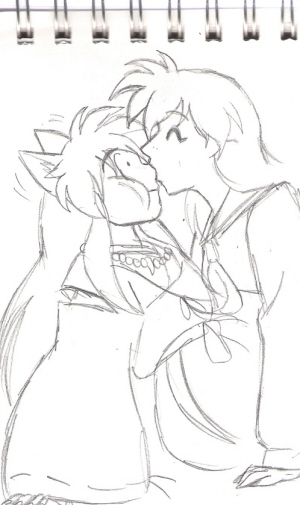 Kagome Giving Inuyasha A Blow Job by CatWhoHas14Tails