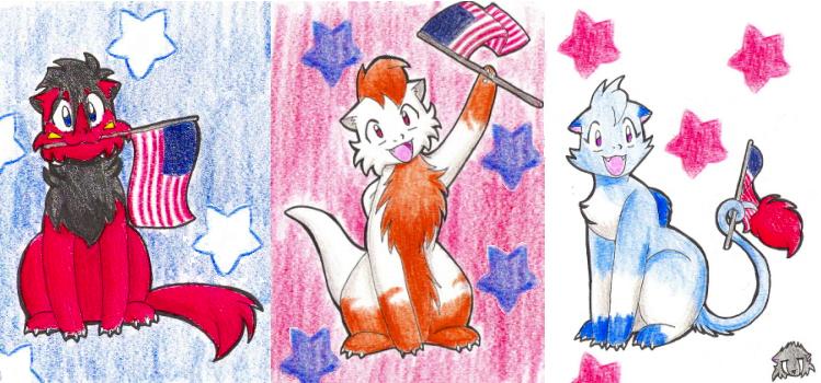 Three Cheers 4 The Red, White & Blue... by CatWhoHas14Tails