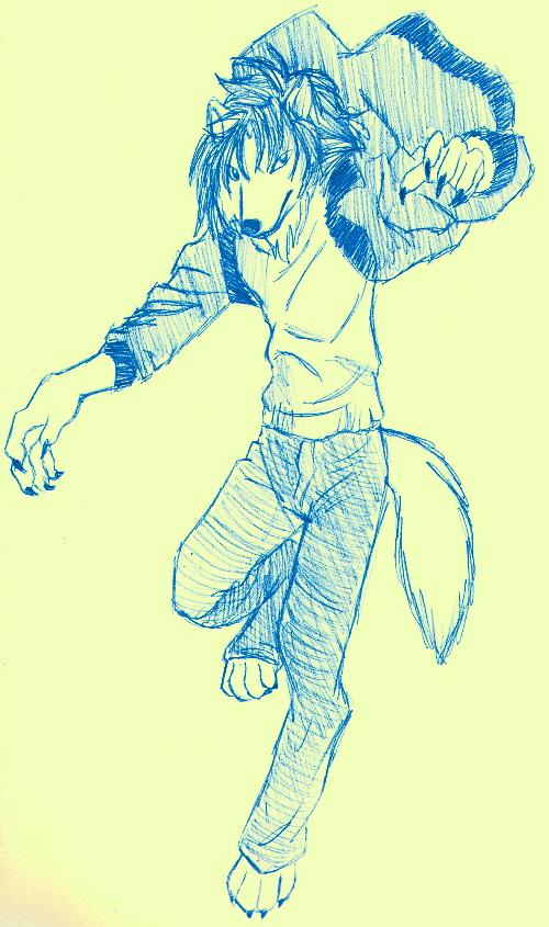 Werewolf Kiba by CatWhoHas14Tails