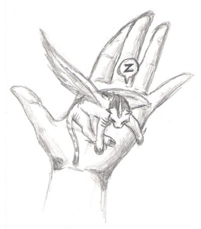 Piece of S**T Hand (pencil) by CatWhoHas14Tails